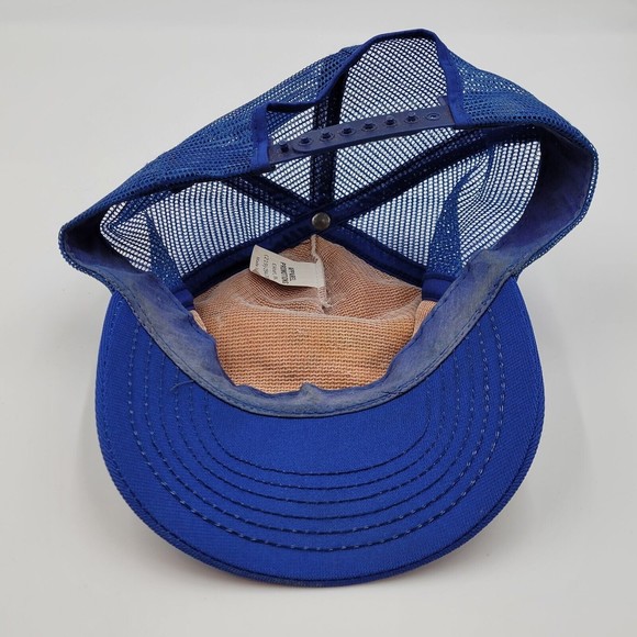 Geocel Water Shield Mesh Baseball Blue White Scrambled Eggs Snapback Hat Cap USA - Picture 6 of 10